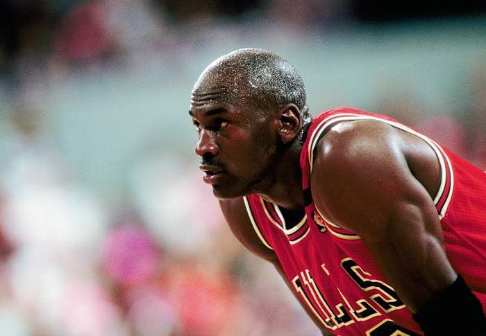 Chicago Bulls guard Michael Jordan